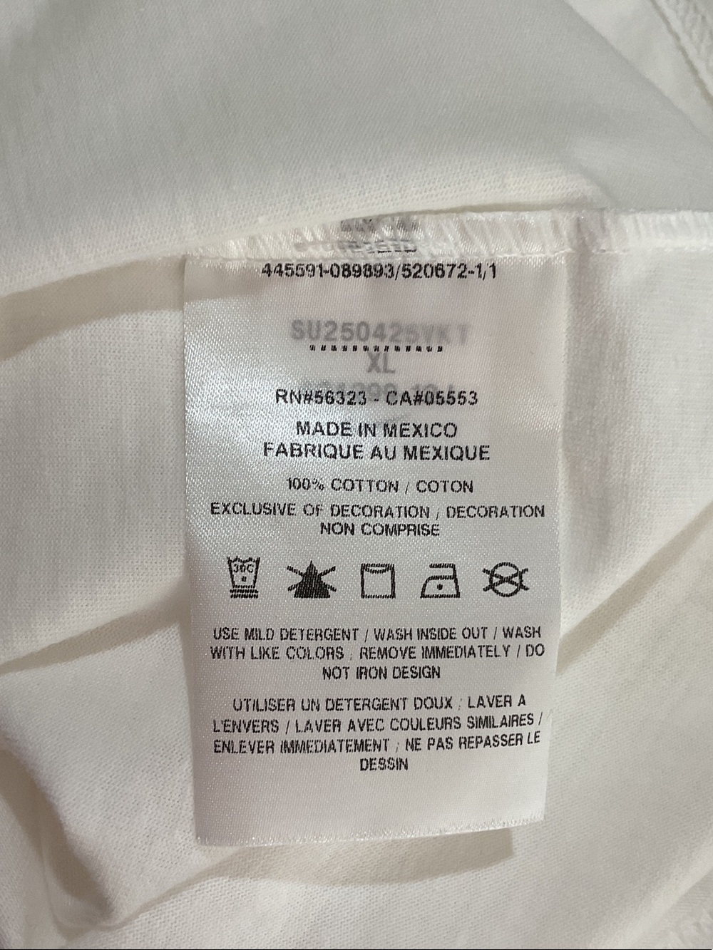 Nike White Graphic 'PLAY ATTENTION' Tee - Picture 7 of 7